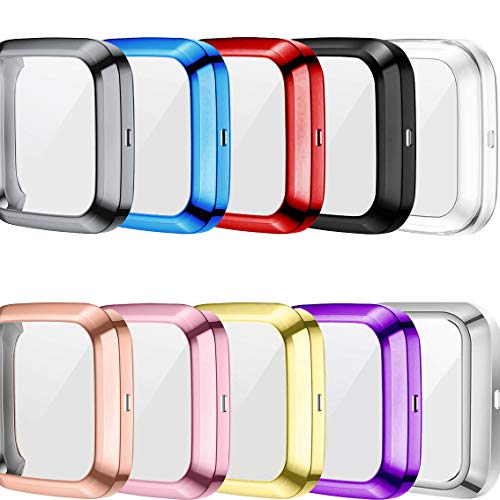 5 pezzi di pellicola protettiva trasparente in TPU morbido per Fb Versa 4/3/Sense 2 Smart Watch Versa4 Versa3 Sense2 protezione schermo copertura completa  44