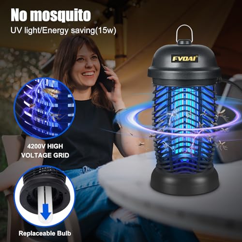 Fvoai ZAP X3 PRO Bug Zapper Outdoor, Electronic Mosquito Zapper Fly Zapper thumb #4