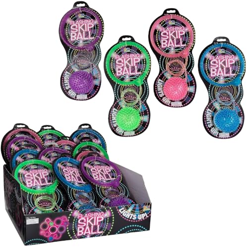 Fun Express Flashing Skip Balls PDQ - Toys - 12 Pieces