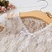 FOUTTUE Little Girls' Lace Short Sleeve Bolero Cardigan Shrug Summer Outerwear Lace Wedding Shawl for Baby Girls White, 6-8 Years