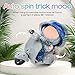 LUFZFEU Doll Accessories, Electric Scooter Toy with Lights & Music Rotate 360°, 5 Colors Available Cute Motorcycles for Dolls, Decor Desktop Ornaments for Doll Collectors Battery Not Included (Grey)