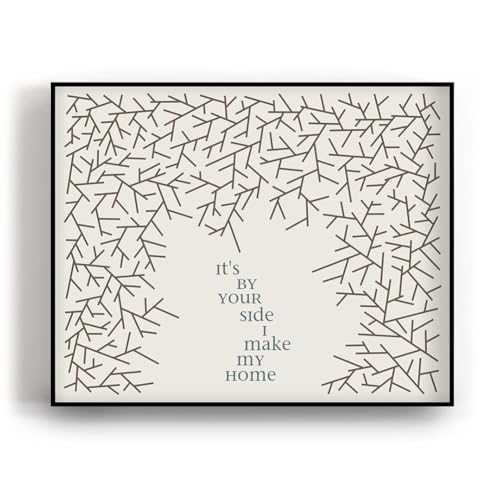 Dave Matthews Band | Loving Wings - Song Lyrics Wall Art Print, Minimalist Music Quote Poster, Unique Artwork Gift For Wedding Anniversary Husband Wife Couple (8x10