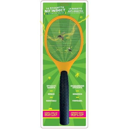 Raquette No'Insectes - VENTEO - Raquette avec micro tension electrique - Legère/Portable/Efficace
