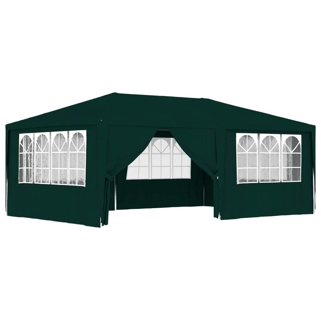 Chusui Gazebo Professionale con Pareti 4x6 m Verde 90 g/m²,Gazebo,Gazebo Professionale,Gazebo da Giardino,Gazebo Esterno