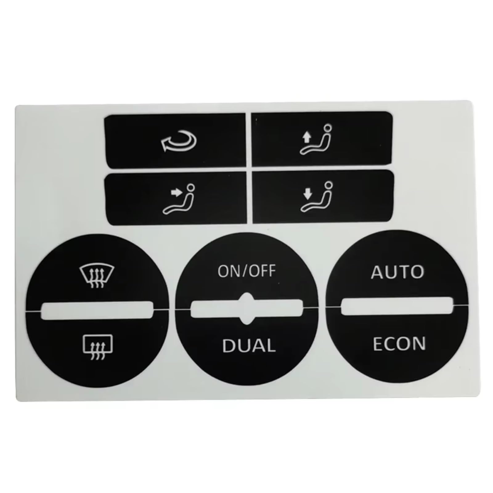 Button Compatible with VW for Passat 2005-2010 1 Set Car Center Console AC Climate Control Button Worn Repair Decals Stickers