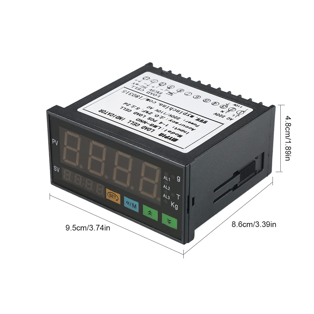 Display a LED digitale Misuratore di pesatura Indicatore celle di carico 1 ~ 4 celle di carico Segnali Input