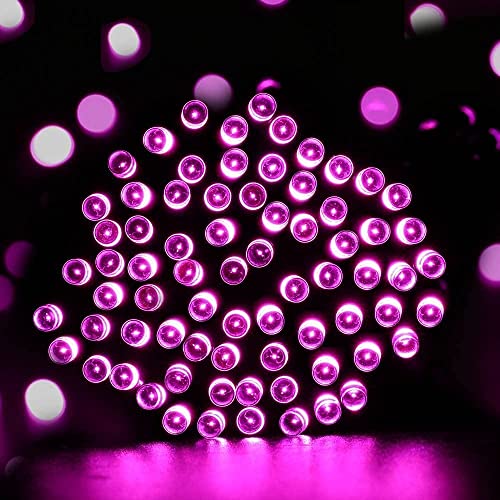 Image of Gesto Pink Led Serial String Lights - Waterproof Copper Wire Led Fairy Lights for Home Decoration,Christmas, Deepawali & Diwali Decoration Lights for Balcony Outdoor (20 Meter | Pack of 1)
