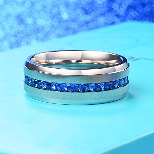 King Will TRM013-9 8Mm Silver Titanium Wedding Ring thumb #2