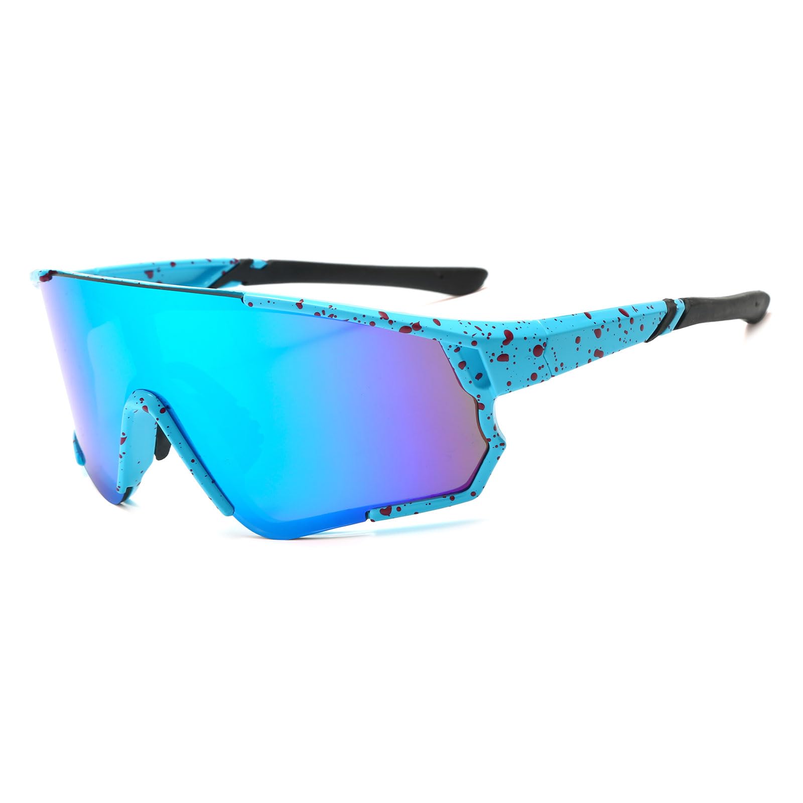 LJCZKA Gafas de Sol Ciclismo Hombre Mujer, Gafas de Sol Deportivas Correr Pesca Conducer Ciclismo Golf Running Protección UV400