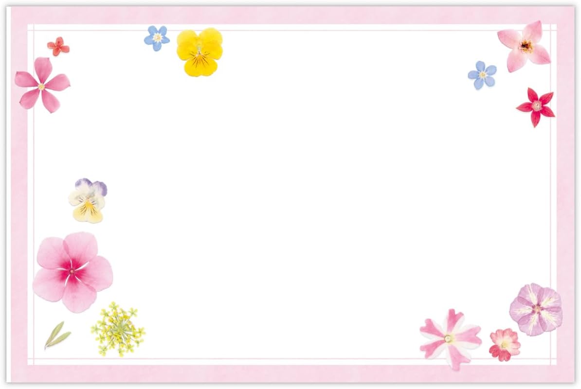 Hallmark Greeting Card Birthday Gift Pressed Flower Pink 852764