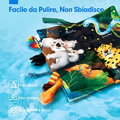 Hahaland Libri di Stoffa per Neonati 0 3 6 mesi