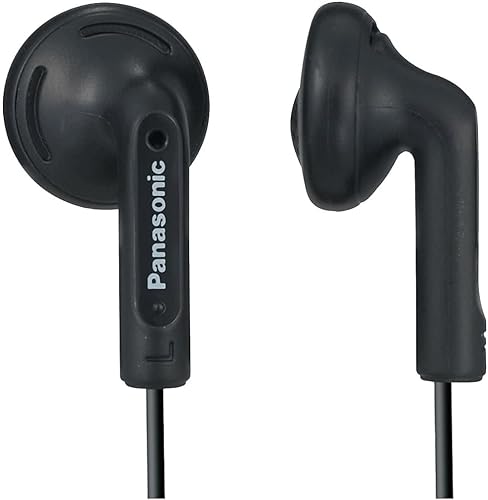 Auriculares Panasonic RPHV21V con clip incorporado (violeta) última generación Negro
