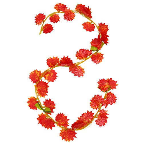 POPETPOP 30 Stuks Grote Blad Wijnstok Decor Planten Wijnstokken Nep Groen Slingers Muur Opknoping Decoratie Voor Huis… - Afbeelding 3