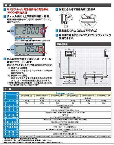 Amazon | ヤマト デジタル台はかり DP-6900N-32(検定外品) DP6900N32
