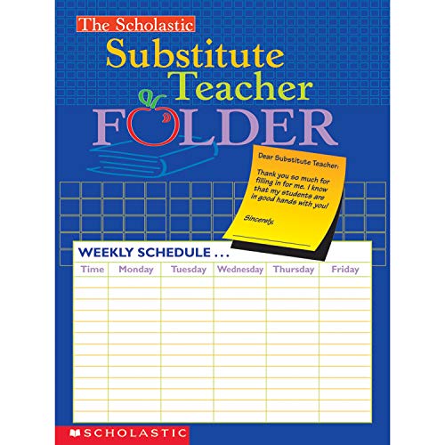 Scholastic Teaching Resources SC-0439546443BN The Scholastic Substitute Teacher Folder, Pack of 10