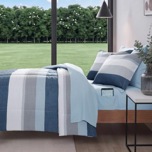 Image of Monbix Full Size Comforter Sets - 7 Pieces Bed in a Bag Full Bedding Set