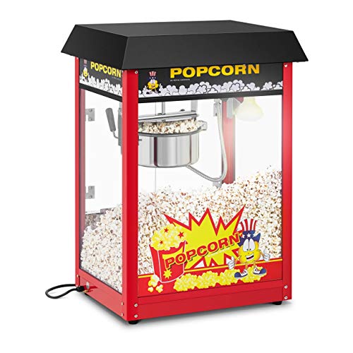 Royal Catering Retro Popcornmaschine RCPS-14 Profi Popcorn Maschine 1495 W Popcorn Maker mit Arbeitszyklus 120 s…