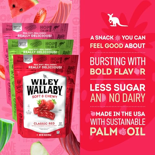 Wiley Wallaby Strawberry, Watermelon, Apple, Licorice Variety, 10oz, 3Pk - image 4
