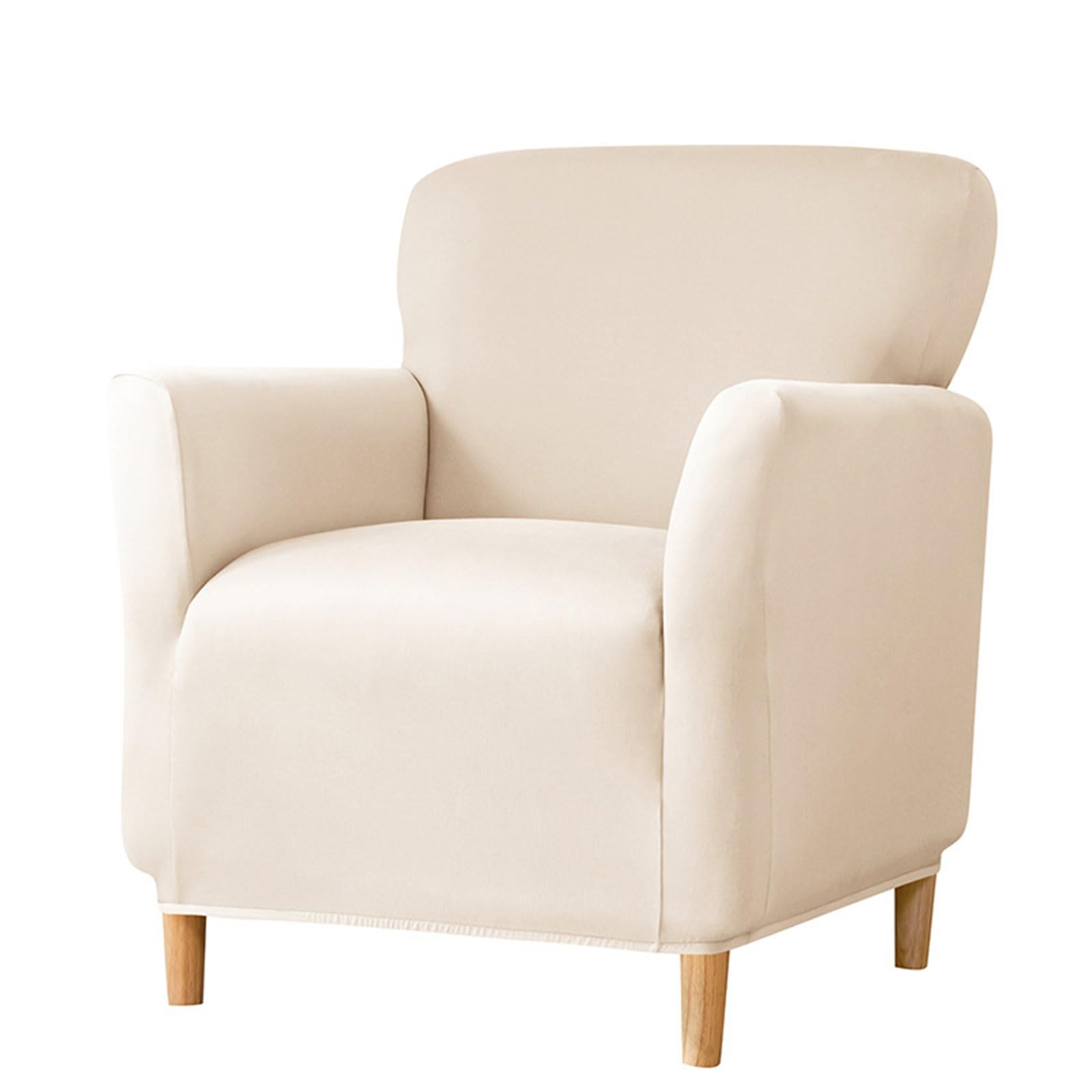 Beimus Luxurious Single Seats Sofa Slipcover Milk Silk Fabric, Sofa Couch Covers for Living Room or Bedroom Single Armchair Slipcover