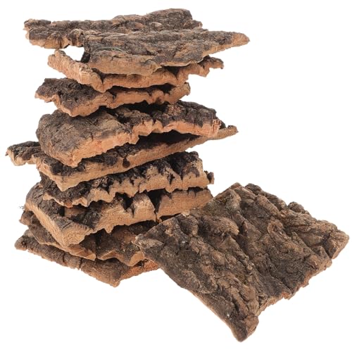 PRETYZOOM Lot de 10 Plateformes d'escalade en Bois Écorce Naturelle pour Reptiles et Lézards, Décor Simple et Fonctionnel pour Terrarium, pour Repos et...