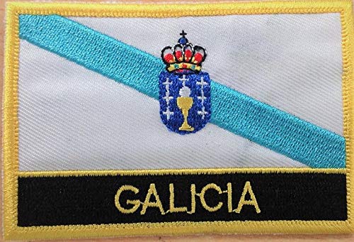 1000 Flags Galicia Spain Flag Embroidered Blazer Badge Patch