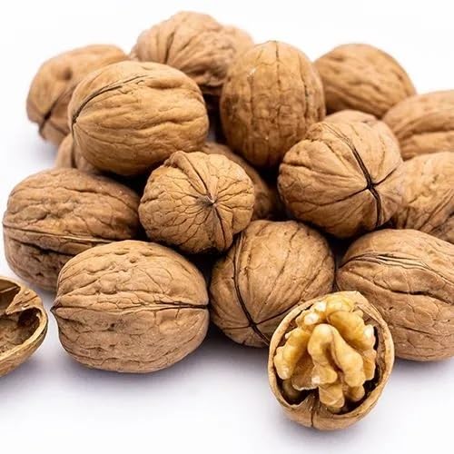 Image of Kashmiri Walnuts with Shell (1kg) | 100% Natural & Organic Akhrot | Rich in Omega-3 & Antioxidants | Perfect for Daily Consumption | Pampore Kashmiri Walnut in Shell 1 Kg