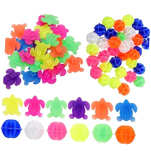 Mikikit 61Pcs Bicycle Decorations Wheel Beads for Bikes Smooth Durable Plastic Charms Easy to Install Bike Wheel Decor Fun Accessories for Cycling