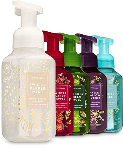 Bath and Body Works Christmas Glow Gentle Foaming Hand Soaps - Holiday 5-pack