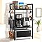 Unique Impression Expandable 3 Tier Microwave Shelf - 2 Shelves Microwave Stand For Kitchen Counter - Rack for Air fryer,Toaster and Coffee Machine - Kitchen Organiser Storage & Organisation