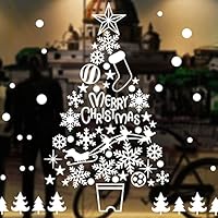 Amazon｜QQZSG クリスマスステッカー 松枝 ゴールド FreeSize