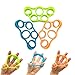 TILY Silicone Finger Rally Finger barella Mano Resistenza Band Finger Dispositivo di Riabilitazione, Allenamento con 3 Misure (3KG/4 kg/5 kg/11IB 6.6ib 8.8ib)