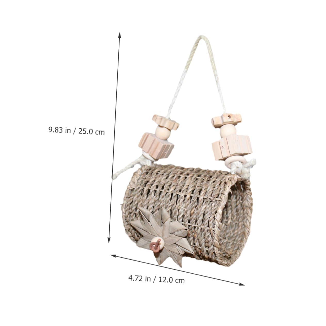 Hemoton Hanging Parrot Nest Bed Cozy Bird Swing Hammock for Parakeet Cockatiel and Birds Spacious and Breathable Design for Comfortable Resting and Activity Bird