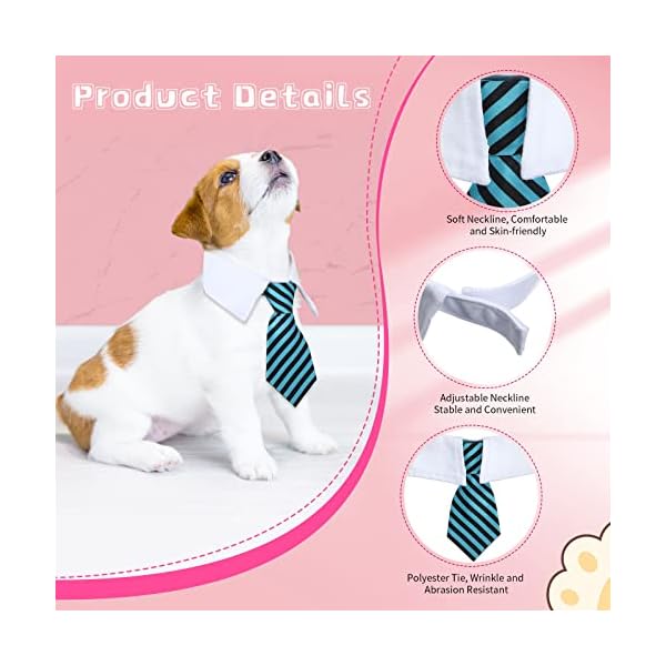 8 pcs pet dog cat costume dog neck tie and dog sunglasses for small dog cat round metal cat classic retro sunglasses cat tie pet costume tuxedo necktie collar puppy grooming accessories cosplay party - image 6