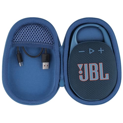 co2CREA Estojo rígido de substituição para JBL Clip 5 mini alto-falante portátil à prova d'água (capa azul)