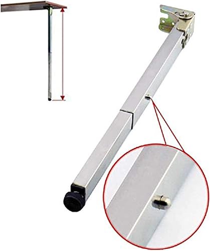 Miniatura 1 de Patas de mesa de acero inoxidable para muebles de bricolaje, patas de escritorio telescópicas plegables, pies de mesa de comedor con elevación de