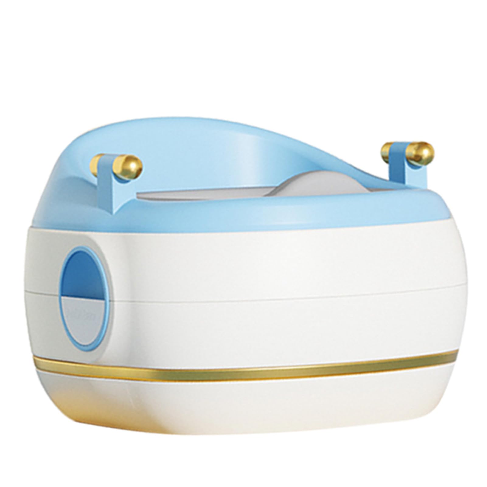 Toilette per Bambini in PVC di Alta qualità con Design Antiscivolo, Vasino per Bambini Facile da Installare per un Uso Conveniente, Vasino Multifunzionale per Addestramento dei (PVC blu)