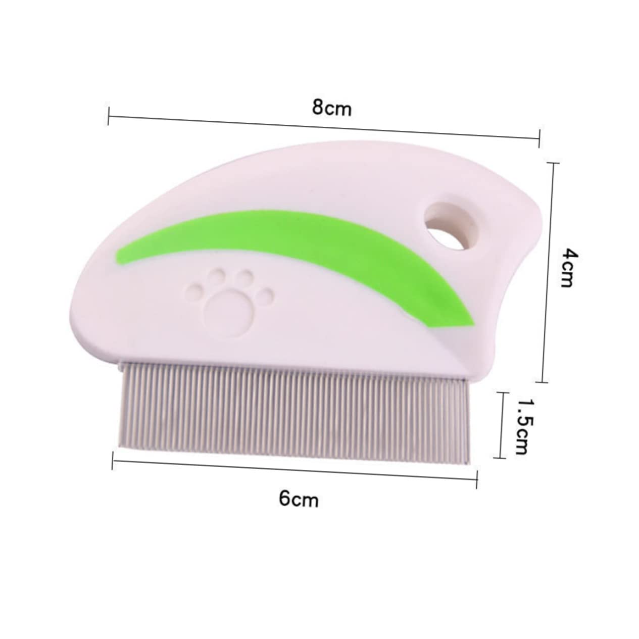 ifundom 4Pcs Stainless Steel Removal Comb for Pets Handy Cat and Dog Grooming Tool Lightweight and Portable Red and Green Colors Dust and