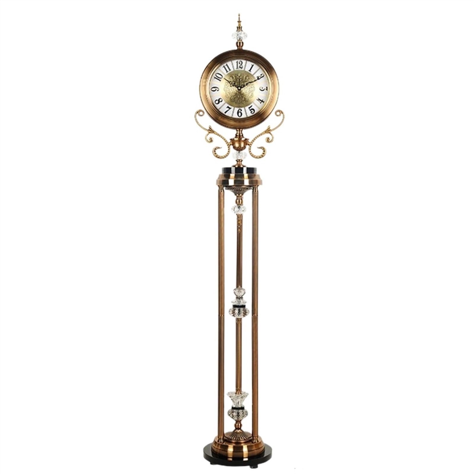 Kf2vBt7dP Chinese Style Floor Clock Floor Clocks Retro Standing Clock Grandstand Pendulum for Living Room Home Decorations Grandfather Clocks