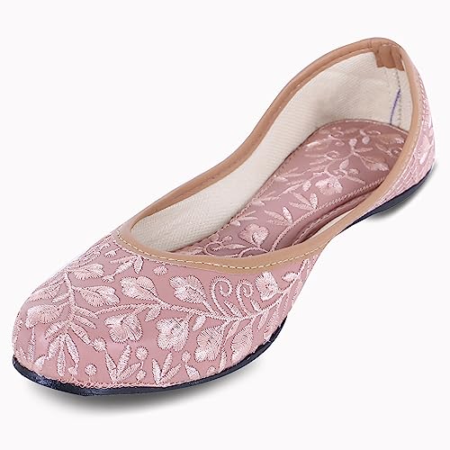 Image of DFR Women's Embroidered Mojari Punjabi Jutti Juti Shoe