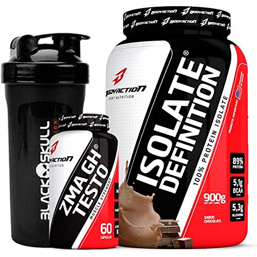 Kit Combo de Suplementos Whey Isolado + Zma Gh Testo – Chocolate