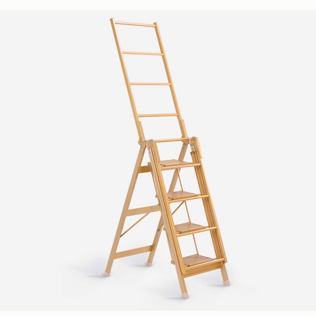 LhhDrying Rack Clothes Airer -Easy store Two Folding Winged ，Clothes Airer (Size : 5 steps)