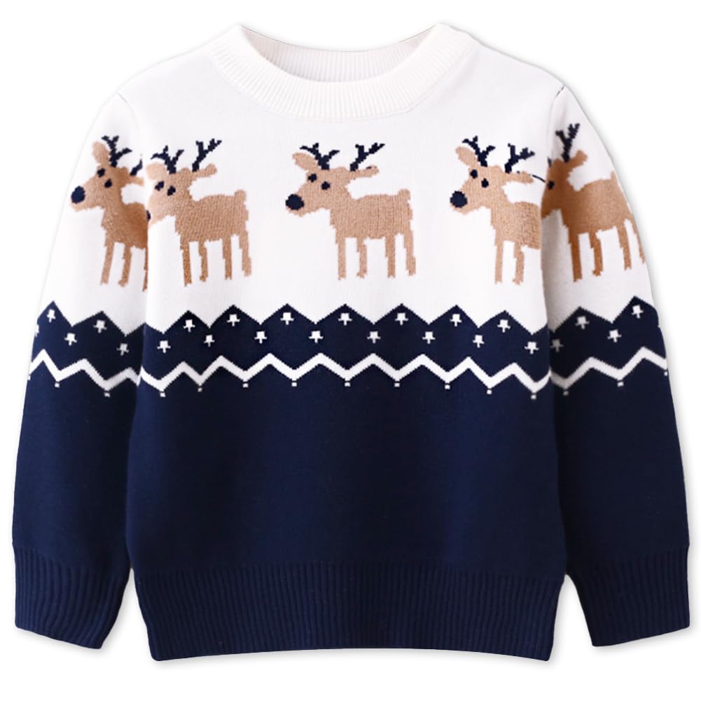 Remimi Kids Christmas Sweater for Toddler Girls Boys Holiday Pullover Top