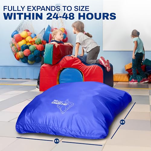 Skil-Care Crash Pad, Crash Pads for Kids Sensory Room Equipment, Sensory Crash Mat, Soft Foam Landing Zone for Sensory Input, Bean Bag Alternative for Reading and Relaxation, 3'x4' 5'x5' 6'x6' 8'x8' - Image 4