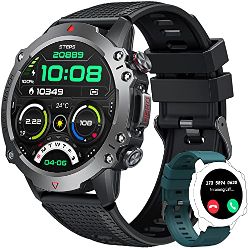 Smartwatch Reloj Inteligente Hombre con Llamada: 1.42' Reloj Deportivo Hombre con Podómetro...