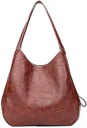 Bolsa Feminina de Ombro Grande em Couro PU, Bolsa Sacola Elegante e Leve para o Dia a Dia, Bolsa de Mão Estilo Tote para Compras e Trabalho
