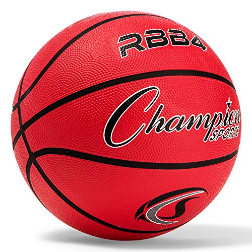 Image of Champion Sports Official Heavy Duty Rubber Cover Nylon Basketballs