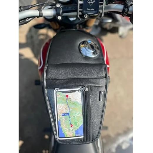 Sahara Seats Tank Cover with Mobile Holder - Black