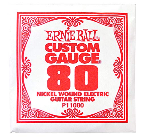 ERNIEBALL (アーニーボール) エレキギター バラ弦 .080 LONG SCALE NICKEL WOUND ELECTRIC GUITAR STRING