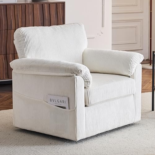 Sillón Plegable Terciopelo Blanco miniatura 3