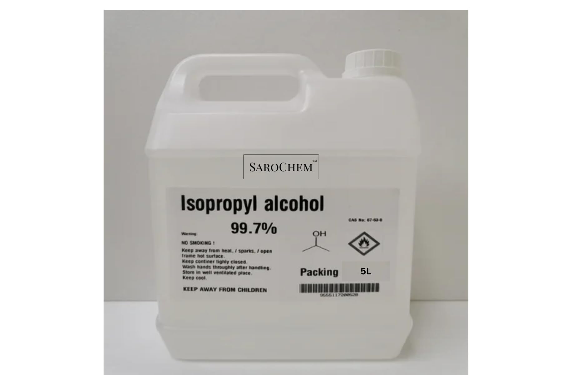𝙎𝙖𝙧𝙤𝘾𝙝𝙚𝙢™ IPA/Isopropyl Alcohol [(CH3)2-CH-OH] CAS: 67-63-0 Home Use | Medical Use | Surgical and Hospital Use | Disinfectant | Multi Purpose | 99.9% Pure Lab Tested 5L (B0D5HWDJSY) Amazon Price History, Amazon Price Tracker